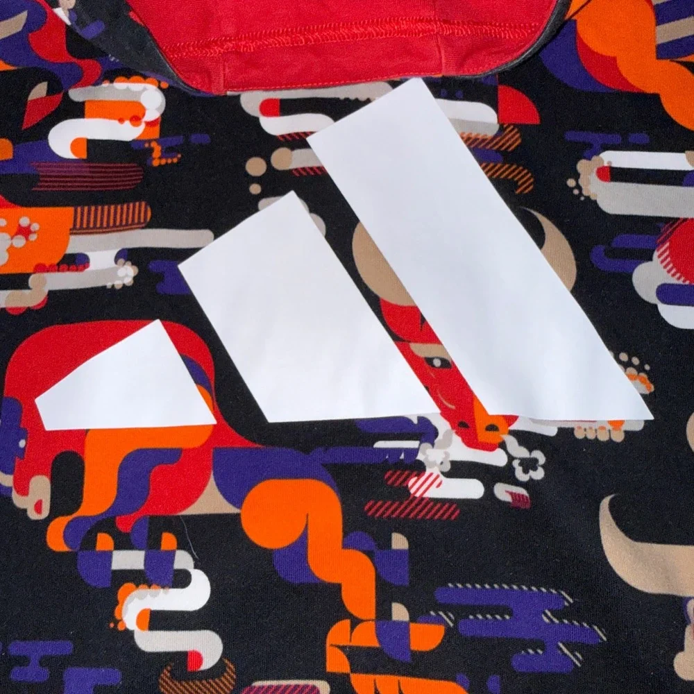 Adidas Lunar New Year All Over Print Hoodie‎ Sweatshirt CNY GFX Size SMALL